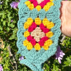Handcrafted Crochet Granny Square Headband